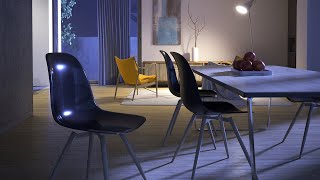 V-Ray for SketchUp – How to light an interior night scene
