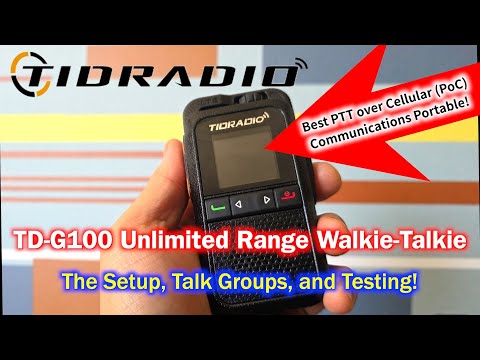TID Radio G100 Push-to-Talk over Cellular (POC) Portable Communications | INTL Country Demonstration