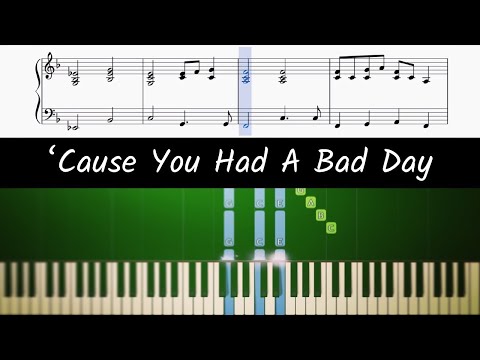 How to play piano part of Bad Day by Daniel Powter