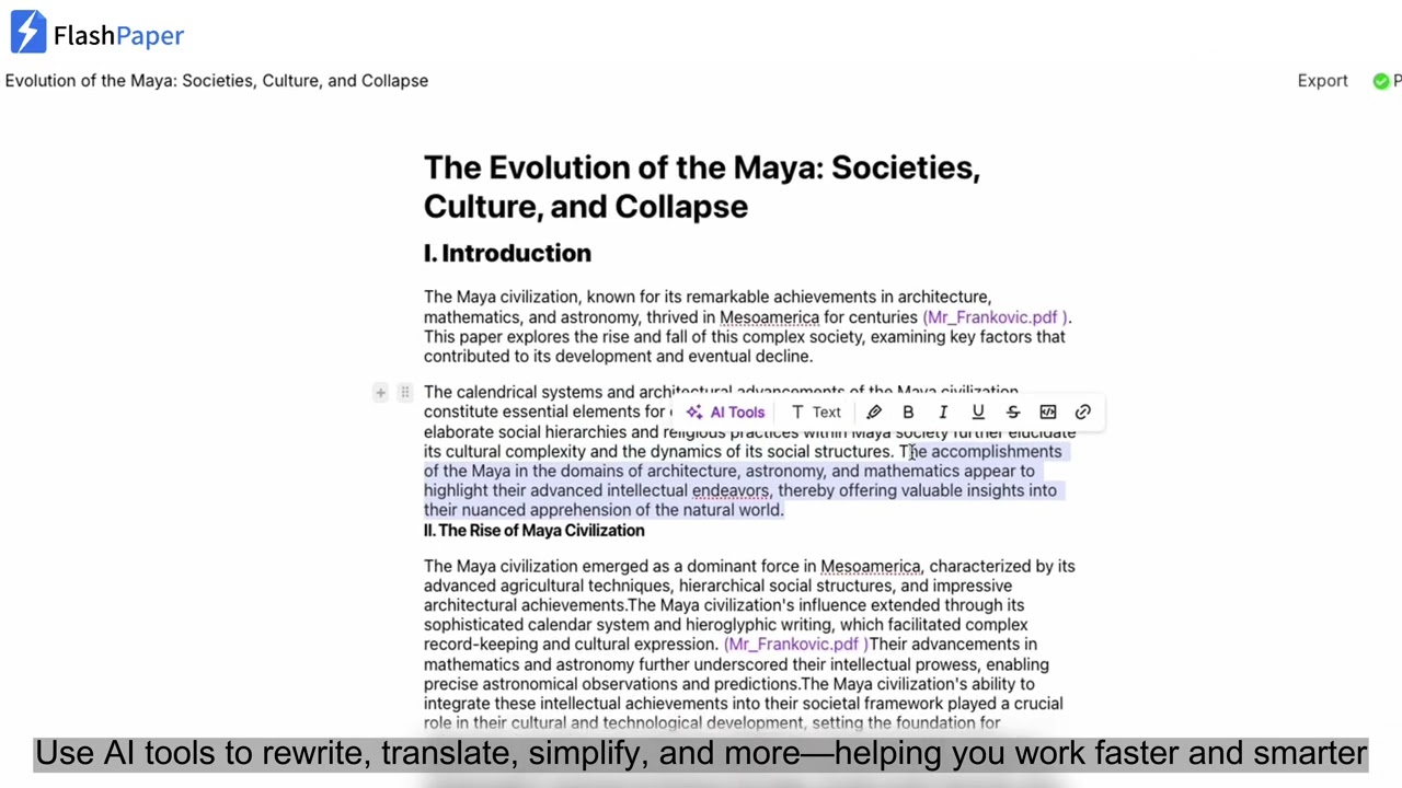 Meet Your AI Academic Writing Partner | FlashPaper