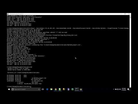 Teradata - load/unload using tdload (wrapper of TPT)