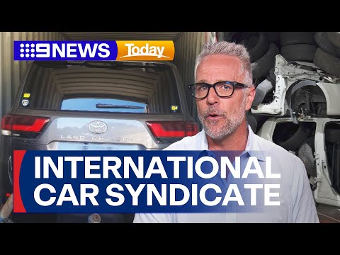 Police bust international car theft syndicate in Brisbane | 9 News Australia