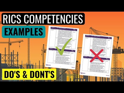 RICS APC COMPETENCIES GUIDE WITH EXAMPLES ON HOW TO COMPLETE THE SUMMARY OF EXPERIENCE SUBMISSION