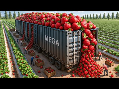 Erdbeer-Megafabrik: So werden Millionen Erdbeeren täglich zu Marmelade