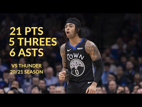 D'Angelo Russell 21 Pts 5 Threes 6 Asts 4 Rebs Highlights vs Thunder | NBA 20/21 Season