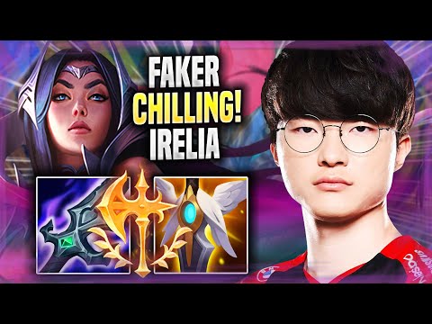 FAKER CHILLING WITH IRELIA! - T1 Faker Plays Irelia MID vs Qiyana! | Season 2022