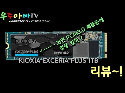 키오시아 EXCERIA PLUS NVMe SSD M.2 2280 1TB PCIe3.0 제품중에서는 성능상으로 탑인가요? 확인해봤습니다.(자동자막 키고 보세요^^)