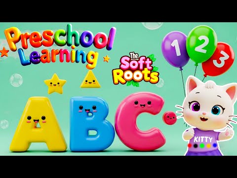 Preschool Learning activities for 3 year olds at home | Learn ABC Phonics Shapes Numbers Colors 🌈