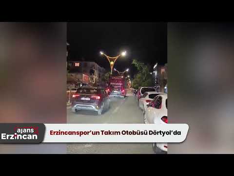 Erzincanspor’un Takım Otobüsü Dörtyol’da