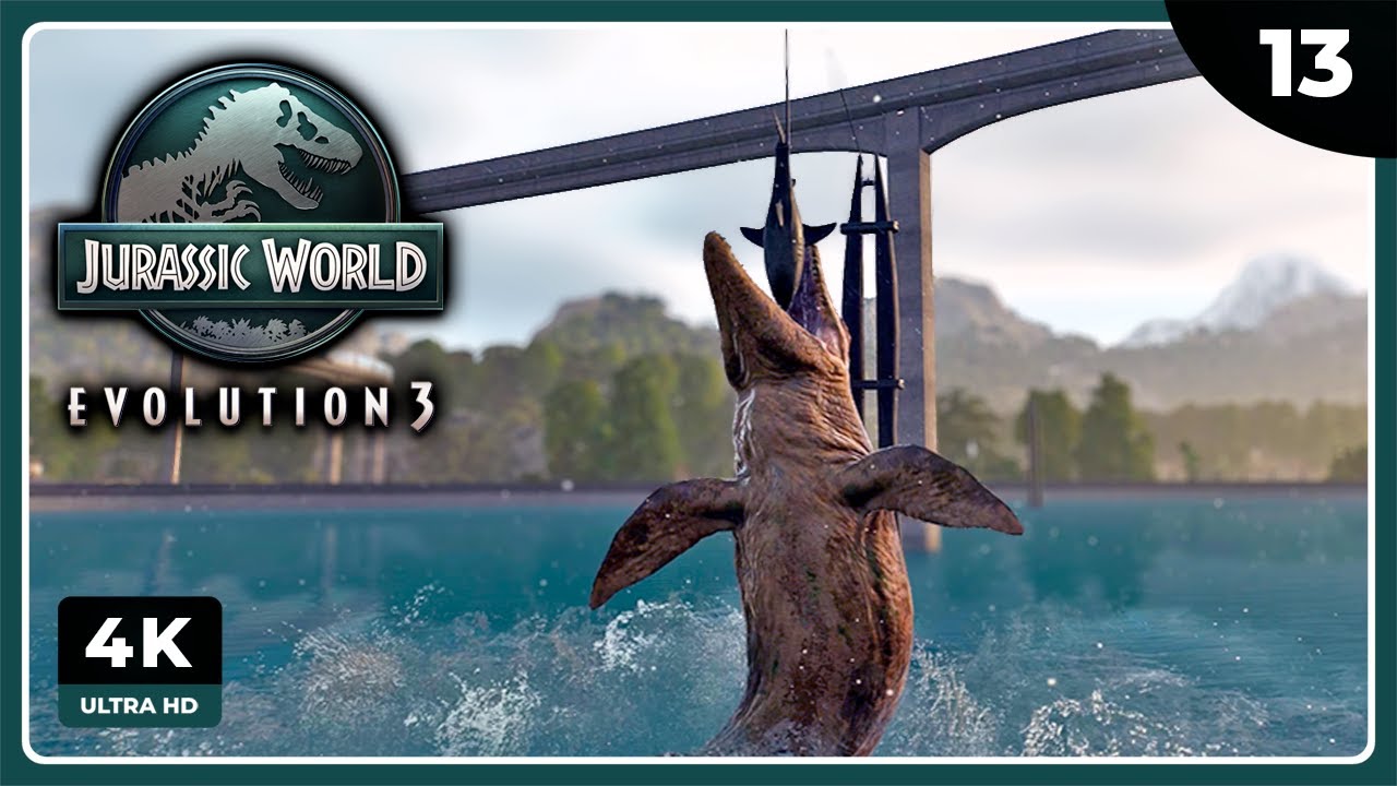 JWE3#13 | ¿NADARÍAS EN ESTE ESTANQUE? | JURASSIC WORLD EVOLUTION 3 Gameplay Español