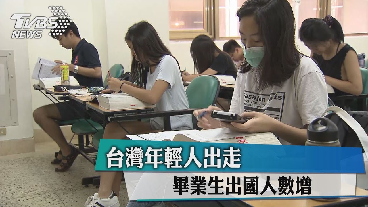 台灣年輕人出走 畢業生出國人數增