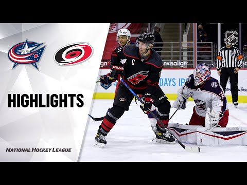 Blue Jackets @ Hurricanes 3/18/21 | NHL Highlights