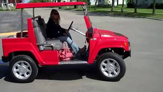 preview picture of video 'New! Hummer H3 Electric Golf Carts'