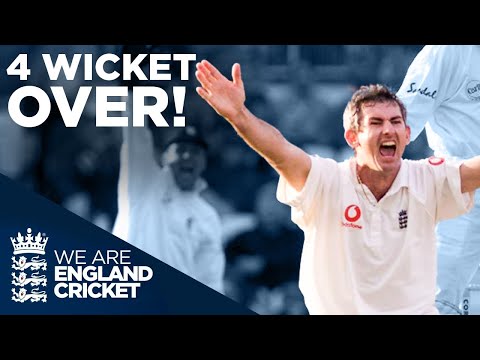 Andrew Caddick Takes 4 Wickets In One Over! | England v West Indies 2000 | England Cricket