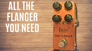 Using a flanger pedal!