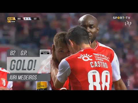 Goal | Golo Iuri Medeiros: SC Braga (3)-1 Estoril Praia (Liga 22/23 #27)