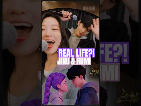 Real-Life Jinu & Rumi Singing Together 😱✨ | Kpop Demon Hunter #shorts