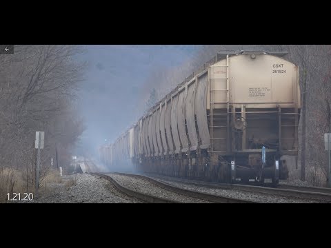 Hot breaks on a grain train 4k