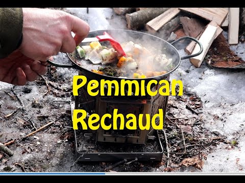 Pemmican Rechaud Cooked in the Woods