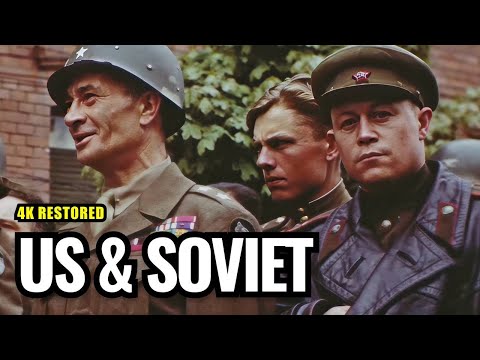 1945: When US Army Met SOVIET Troops (The Historic Link-Up) [Restored 4K 60fps]