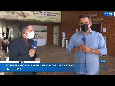 Senador Ciro Nogueira comenta falecimento do Ex-Governador Guilherme Melo 22 04 2021
