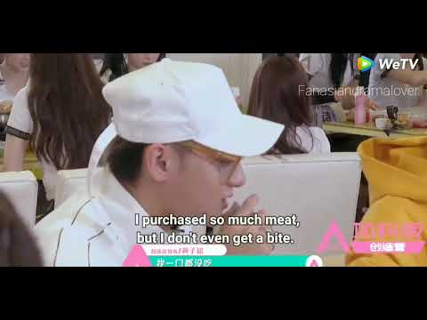 Ztao+luhan & Trainess enjoying the" Hot Pot"boss tao asking some meat"