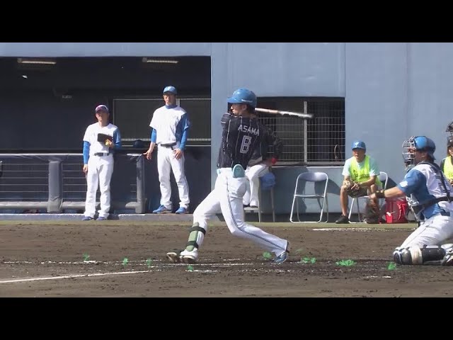 【春季キャンプ紅白戦】ファイターズ・淺間大基 紅白戦初ヒットでチャンスを広げる!!  2024年2月10日 北海道日本ハムファイターズ