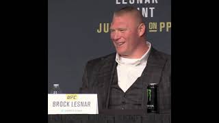 Brock Lesnar laughs at Ariel Helwani’s ‘silly’ question