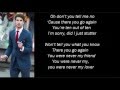 Stutter - Darren Criss Lyrics 