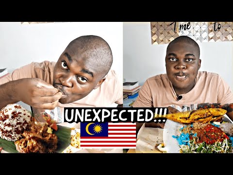 TRYING A NEW MALAYSIAN FOOD (NASI DAGANG) VS NASI KERABU - UNEXPECTED | MALAYSIA FOOD MUKBANG VLOG
