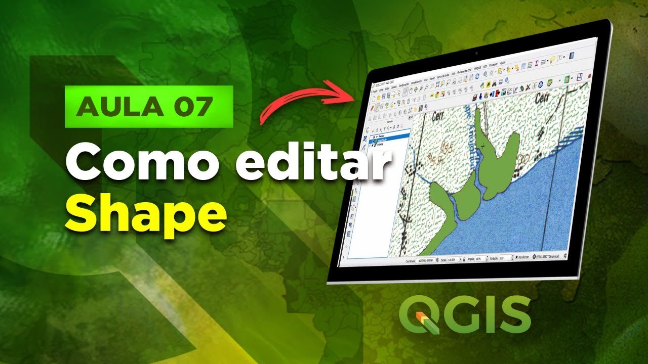 Como editar shapefile no QGIS - Aula 7