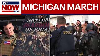 Download lagu WATCH: Anti-Islam agitators clash with pro-Muslim supporters in Michigan mp3