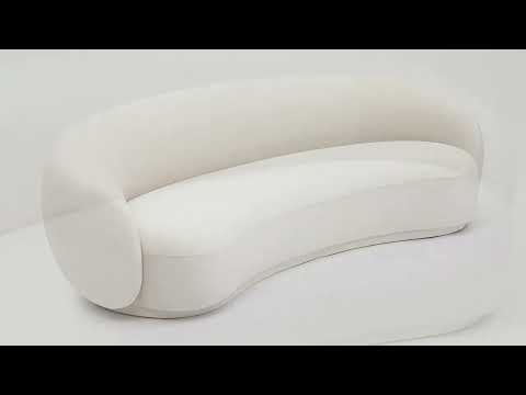 Kendall Cognac Velvet Sofa From TOV | Coleman Furniture