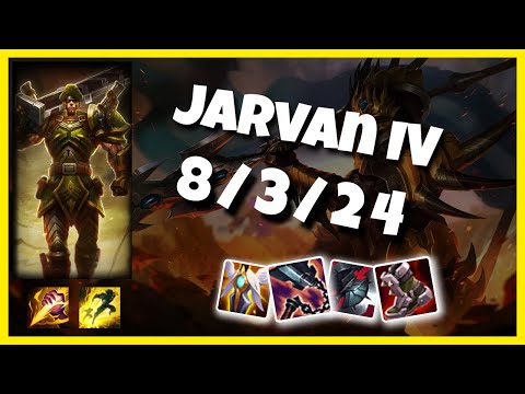 Jarvan IV vs Graves NA Challenger JUNGLE (8/3/24) Gameplay Replay - Patch 10.24