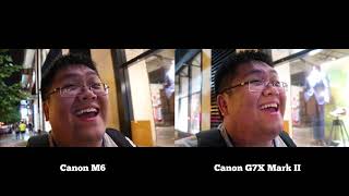 Canon M6 vs Canon G7X Mark II Lowlight Video Comparison Test