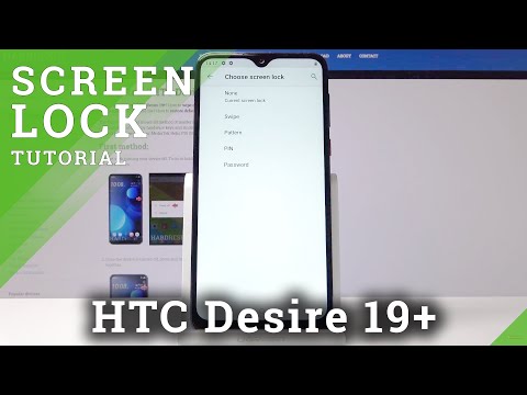 How to Change Screen Lock Method in HTC Desire 19+ | Display Protection