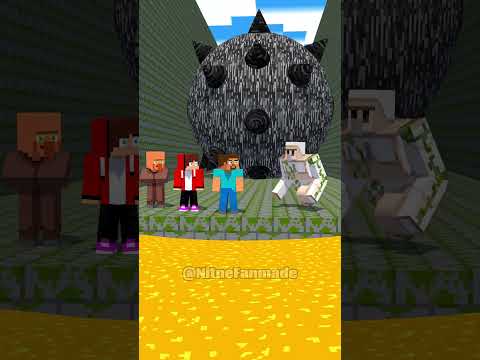 Steve And Mikey & JJ Running Away From Lava Trap! Part 2