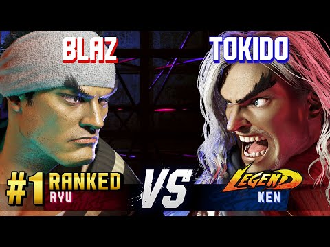 SF6 ▰ BLAZ (#1 Ranked Ryu) vs TOKIDO (Ken) ▰ High Level Gameplay