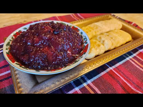 Cranberry Cream Cheese Dip - Perfect for Thanksgiving and Christmas Parties - The Hillbilly Kitchen