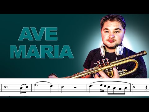 Ave Maria by Schubert on Trumpet | With Sheet Music