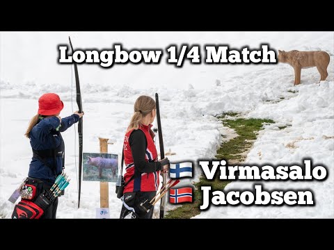Virmasalo 🇫🇮 vs Jacobsen 🇳🇴 | Longbow 1/4 match | European archery 3D Championships Serbia 2025