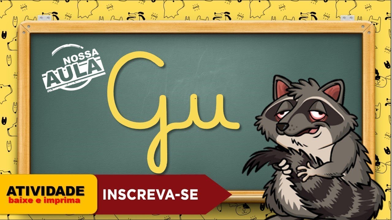 Watch Now GUA - GUE - GUI - GUO- GUÃO - Atividade Baixe e imprima GUA - GUE - GUI - GUO- GUÃO - Atividade Baixe e imprima