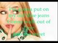Hannah Montana: Old Blue Jeans (Lyrics) 