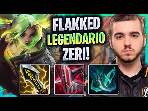 FLAKKED ES LEGENDARIO CON ZERI! - HRTS Flakked Juega Zeri ADC vs Ezreal! | Season 2023