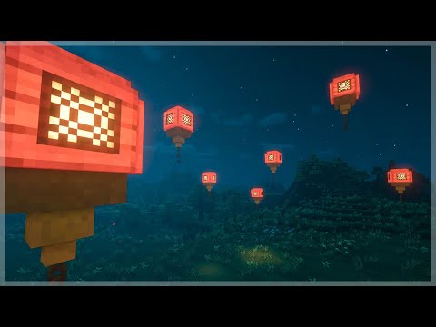 Minecraft: How to Build Floating Lanterns #Shorts