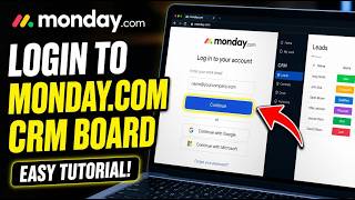 How to login to monday.com CRM board for lead status updates - Easy Tutorial