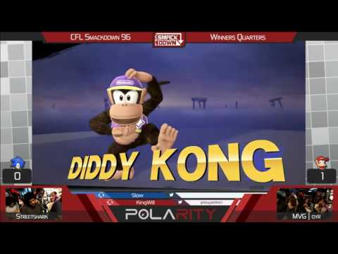CFL Smackdown 96 WiiU - StreetShark (Sonic, Wario) vs MVG Dyr (Diddy Kong, Cloud) - Winners Quarters