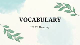 Wizkenuk | Learn IELTS with me | Learn IELTS Vocabulary 02