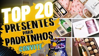 20 IDEIAS DE PRESENTES PARA OS PADRINHOS - CAIXA DE PADRINHOS DE CASAMENTO: Como convidar padrinhos