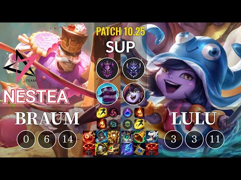 JT Nestea Braum vs Lulu Sup - KR Patch 10.25